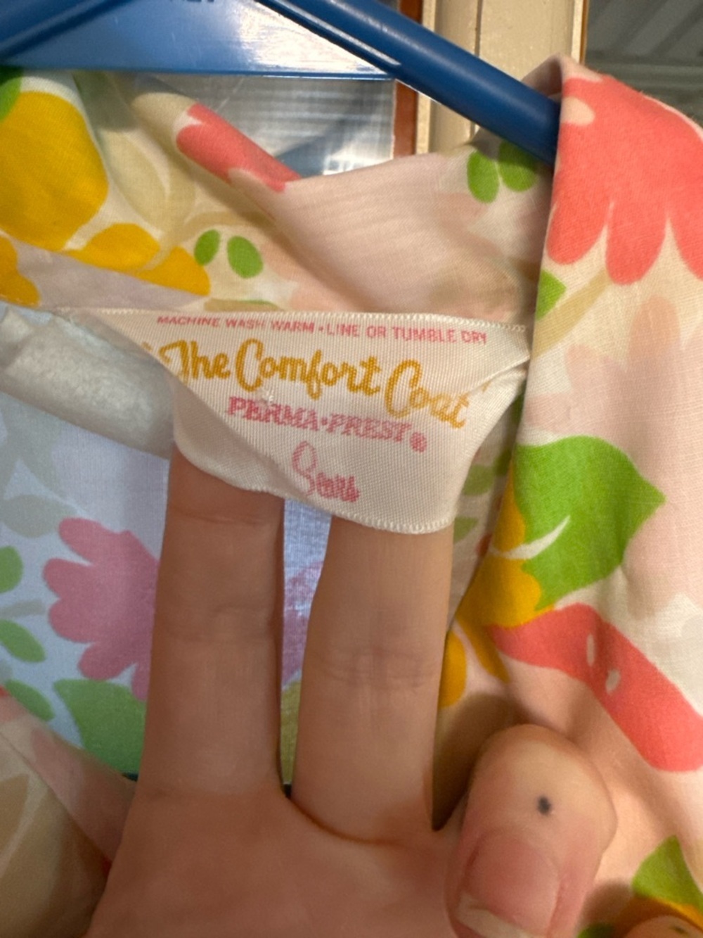 ✨ Vintage Floral The Comfort Coat | Sears | Cozy House Coat ✨ - Picture 7 of 13